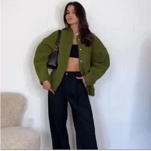 ★ZARA★ TEXTURED BOMBER JACKET WITH HOOD WATER AND WIND PROTECTION CROPPED ANORAK - Black | ZARA